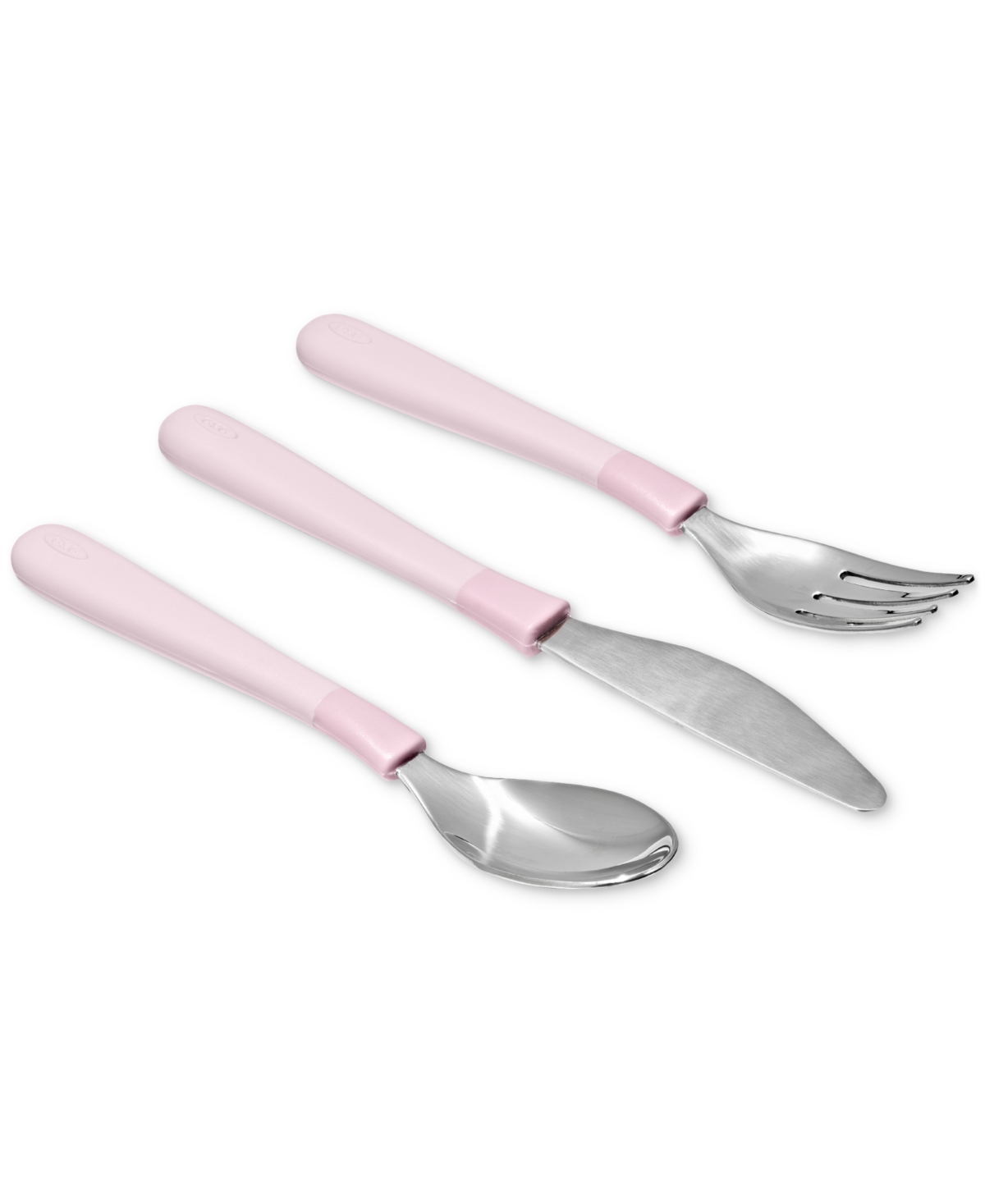 Oxo Tot 3-piece Cutlery Set For Big Kids In Blossom