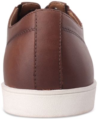 Men's Callowayy Leather Lace-Up Cap-Toe Sneakers, Exclusively at Macy's 