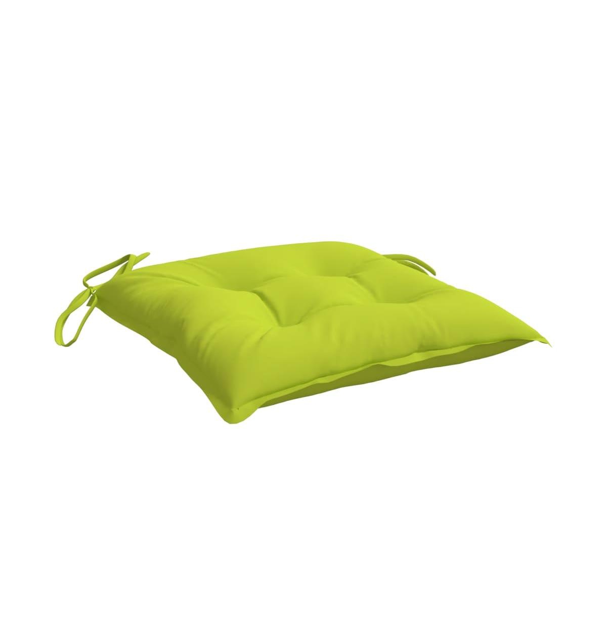 Chair Cushions 4 pcs Bright Green 19.7"x19.7"x2.8" Oxford Fabric