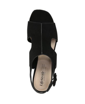 Women's Audra Open Square Toe Block Heel Platform Sandals