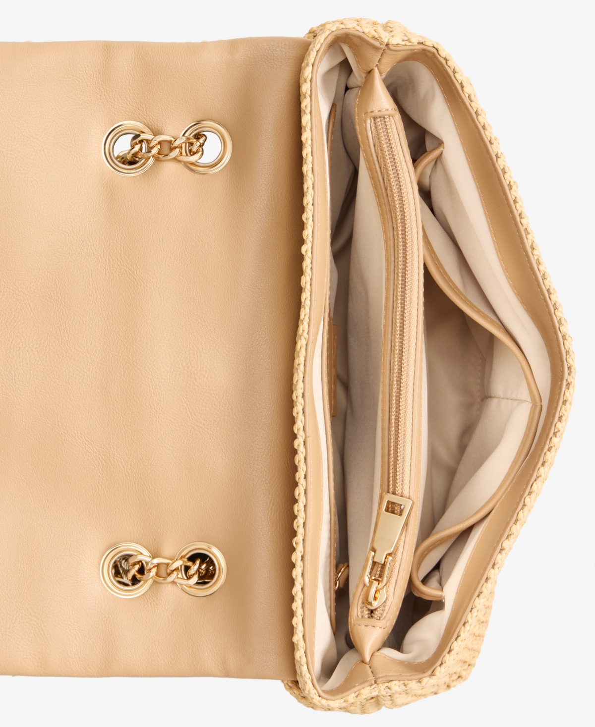 INC INTERNATIONAL CONCEPTS AJAE FLAP STRAW CROSSBODY, EXCLUSIVELY AT MACY'S 