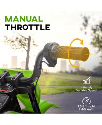 12V Kids Motorcycle W/ Twist Grip Throttle, Rear Suspension