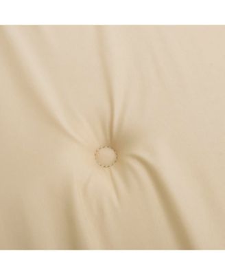 Highback Chair Cushions 6 pcs Beige Oxford Fabric