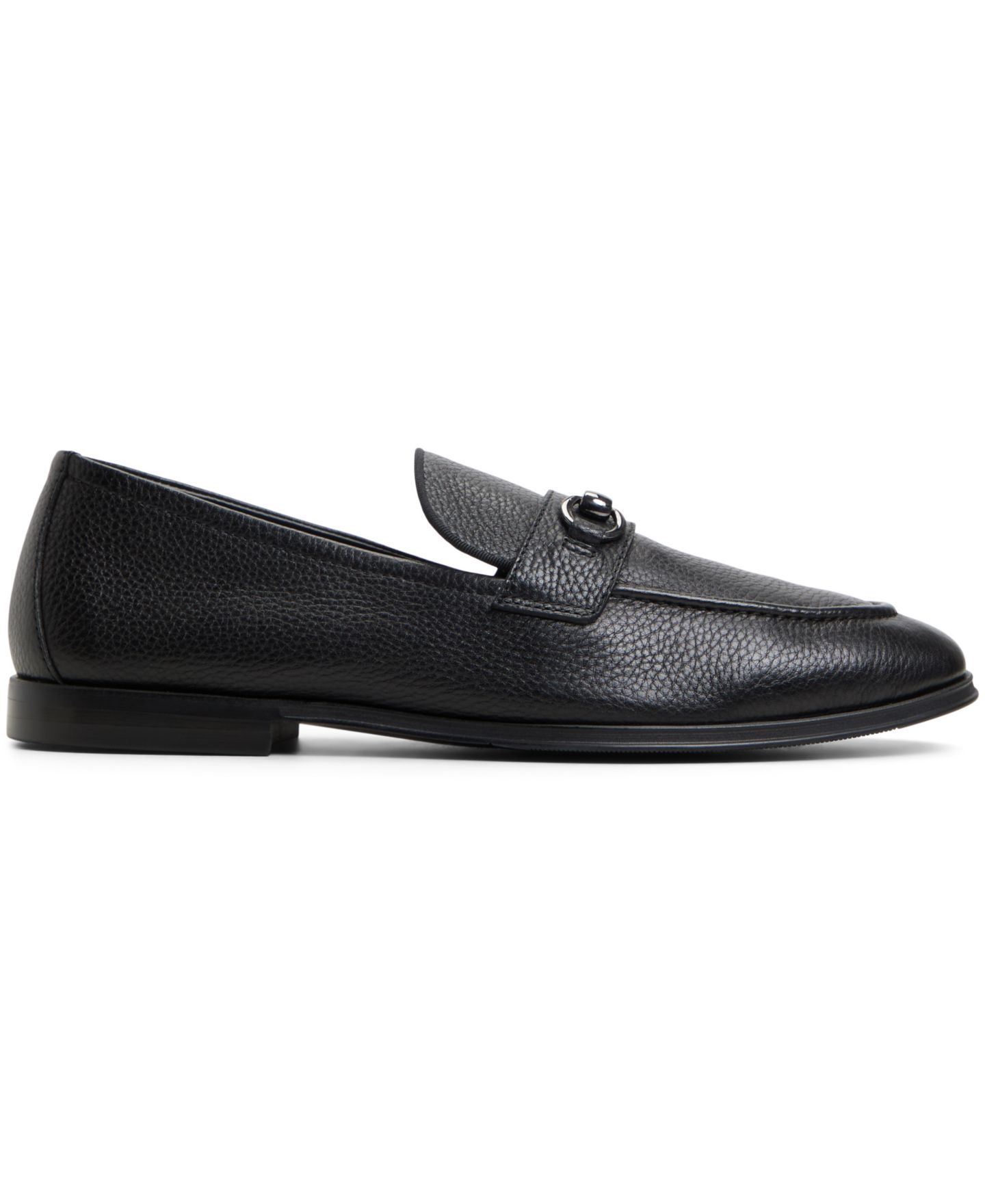 Мужские туфли ALDO Traveler Leather Bit Loafer, цвет: Чёрный — фото 4
