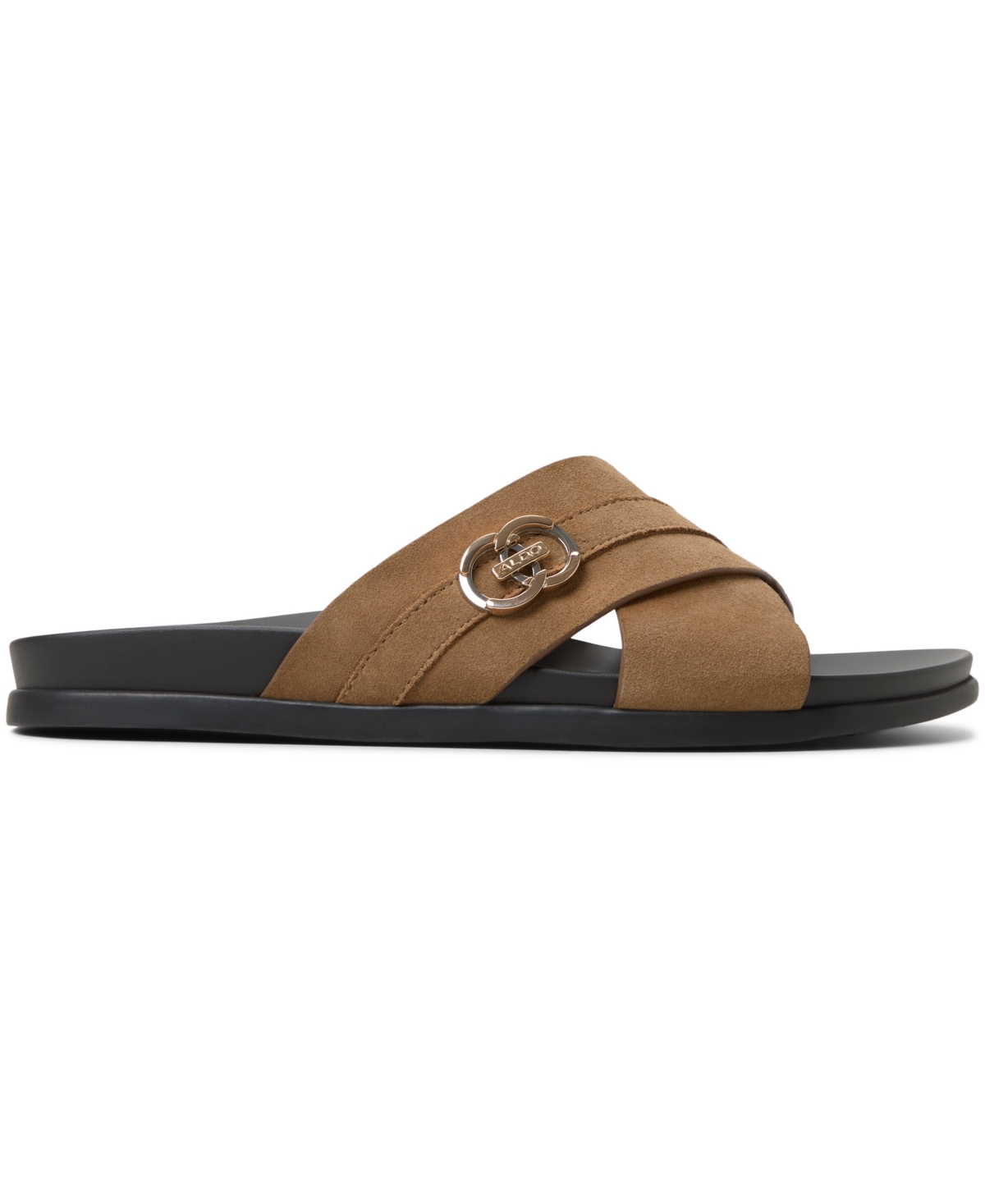ALDO MEN'S DELMAR LEATHER CRISS-CROSS SANDAL 