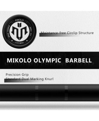 7ft Olympic Barbell, Barbell for Weightlifting and Powerlifting 45lb, Olympic Bar for 1500lbs Capacity, Weight Bar Fit 2” Standard Weights