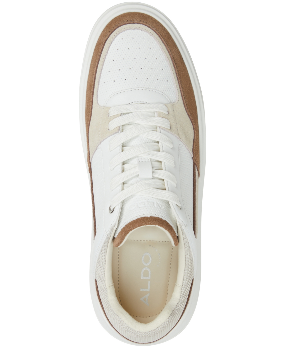 Shop Aldo Men's Callisto Lace Up Sneaker In White Combo