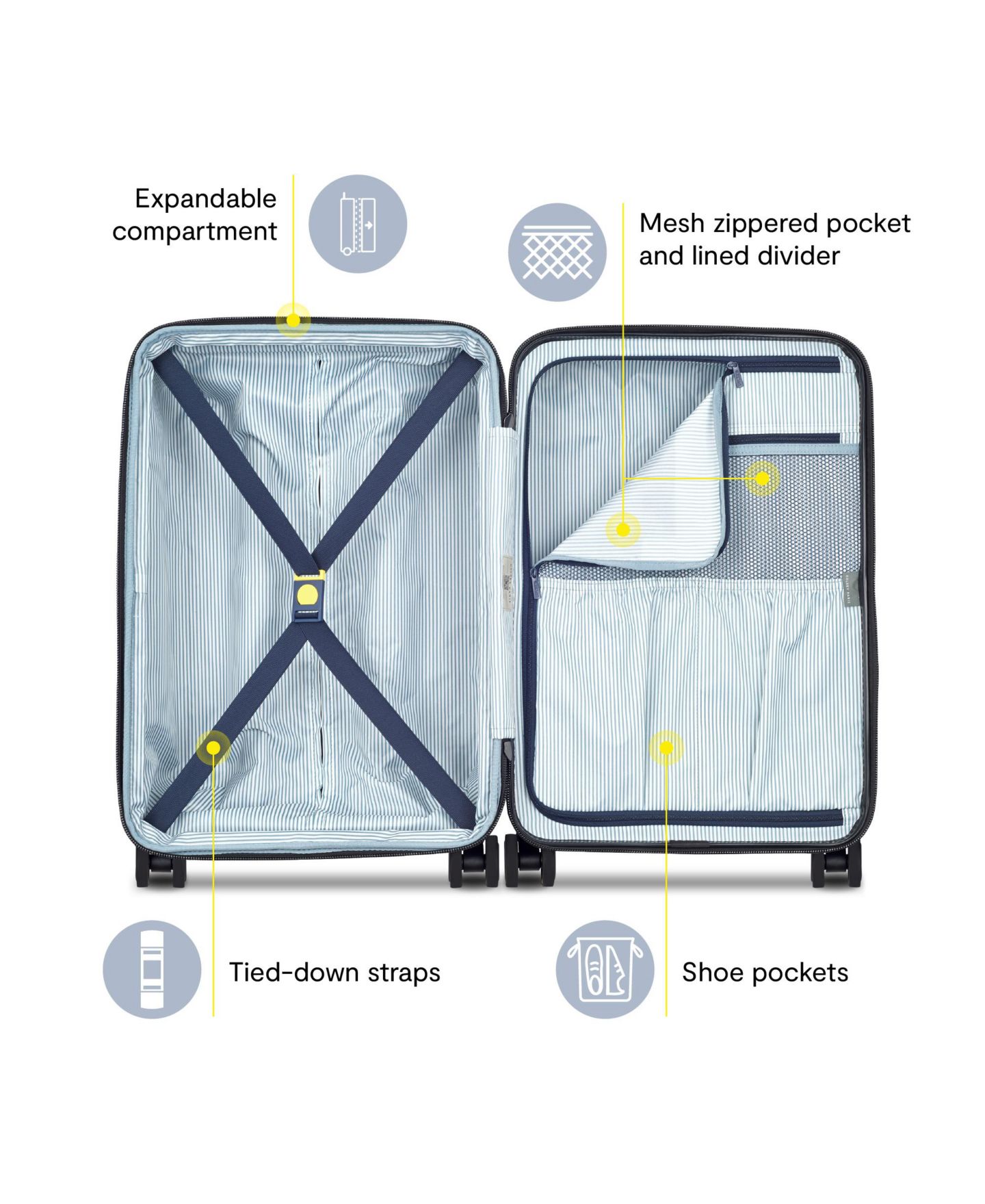 Чемодан Delsey Paris Shadow 6.0 Carry-on Expandable Spinner, цвет: Антрацитовый — фото 12