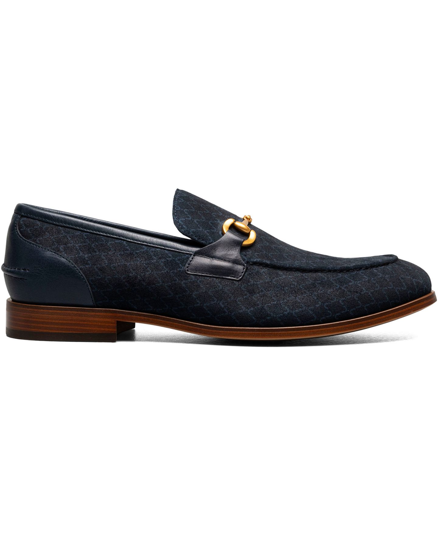 Мужские туфли Stacy Adams Brinkley Moc Toe Metal Bit Slip On, цвет: Тёмно-синий — фото 3