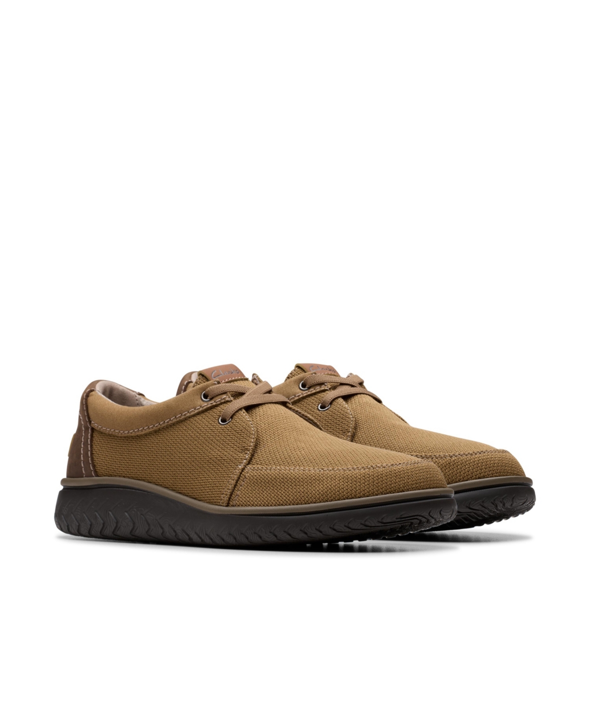 Clarks Men's Collection Relax Lite Lace Shoes In Light Brown Textile