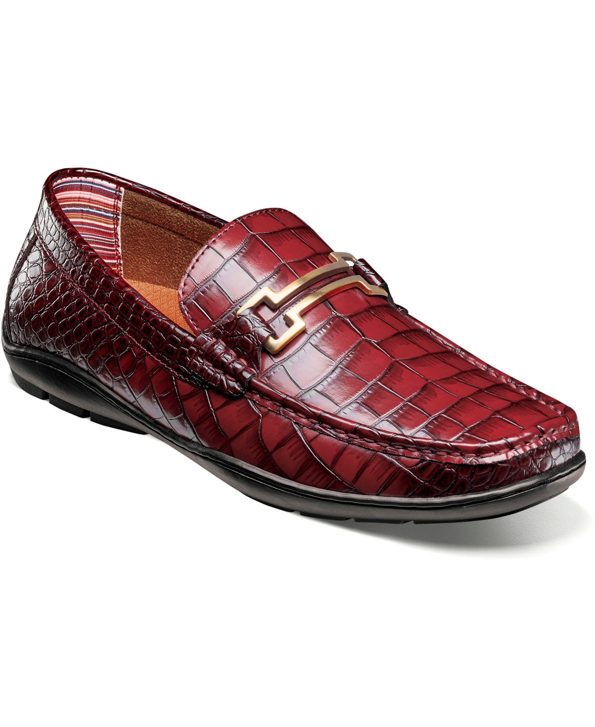 Men's Embrey Moc Toe Bit Slip On Loafer - Wine