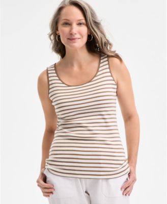 Women's Pima Cotton Scoop-Neck Tank Top, Exclusively at Macy's