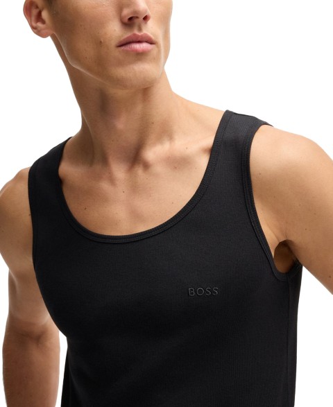 Мужские BOSS by Hugo Boss Men's 3-Pack Classic Ribbed Tank Tops