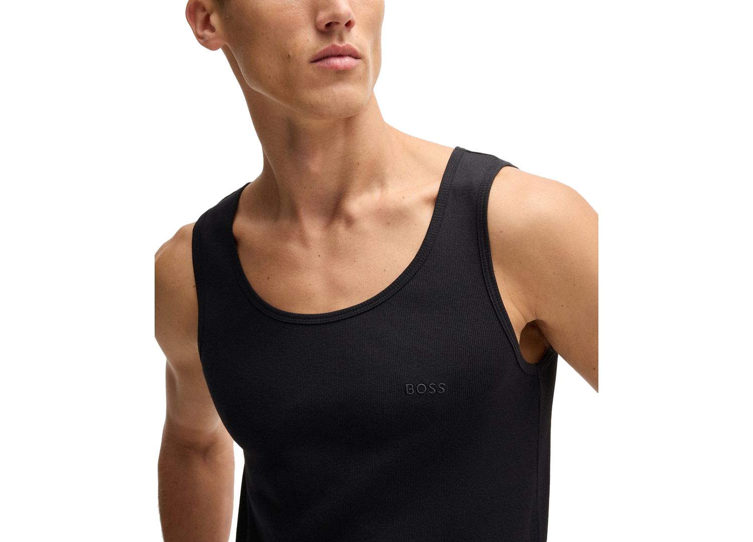 Men's 3-Pack Cotton Ribbed Classic Tank Tops