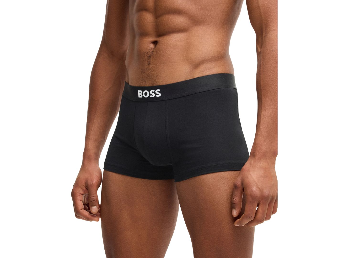 Бельё для мужчин, хлопок-стрейч, 3 шт. — Hugo Boss, цвет: Чёрный / Зелёный — фото 11