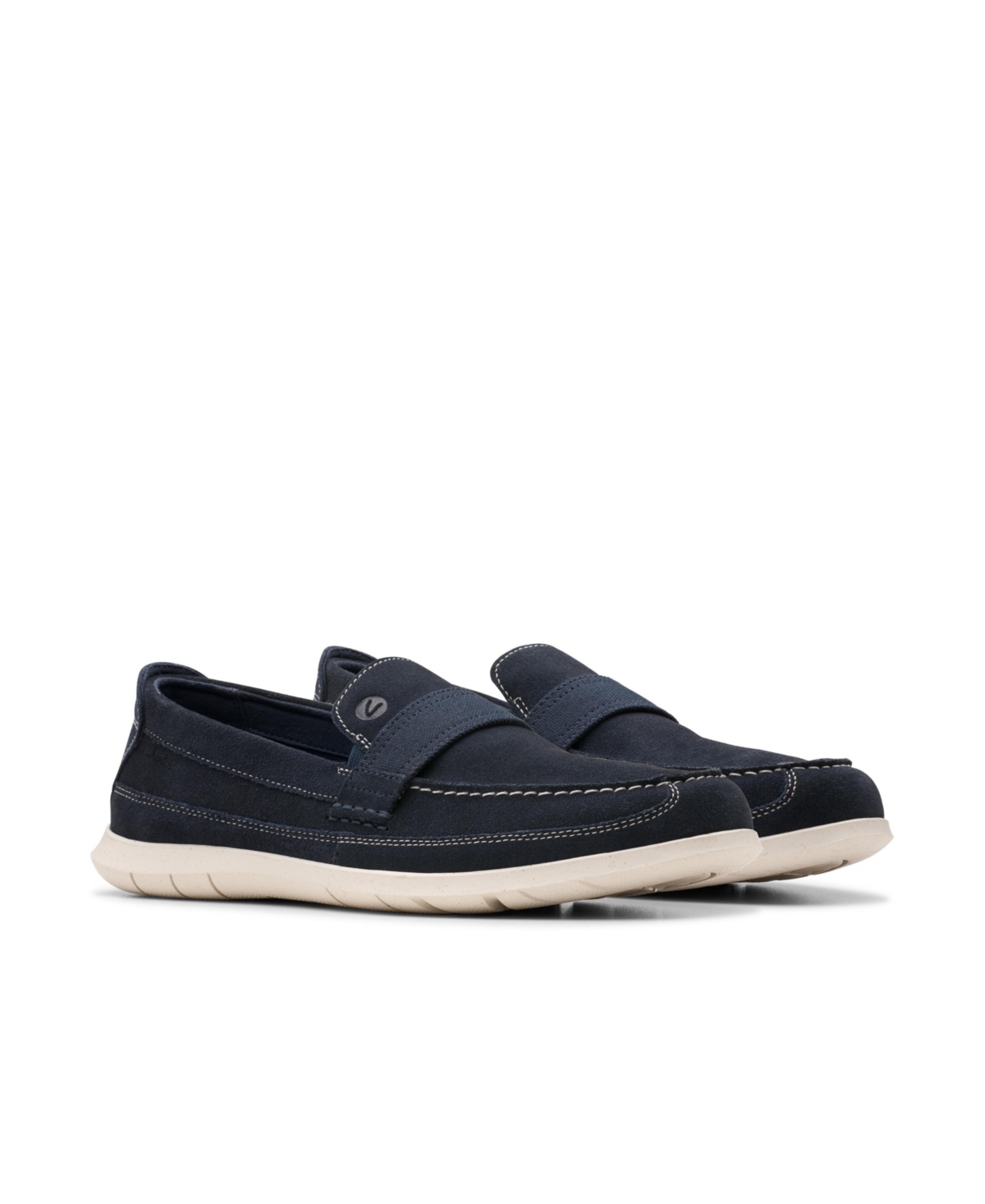 Clarks Men's Collection Flexway Band Shoes In Navy Suede