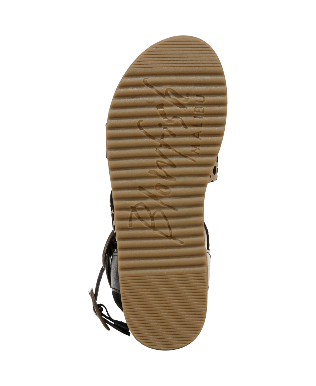 Shop Blowfish Malibu Women's Fancy Strappy Platform Sandals In Black,leopard Faux Leather
