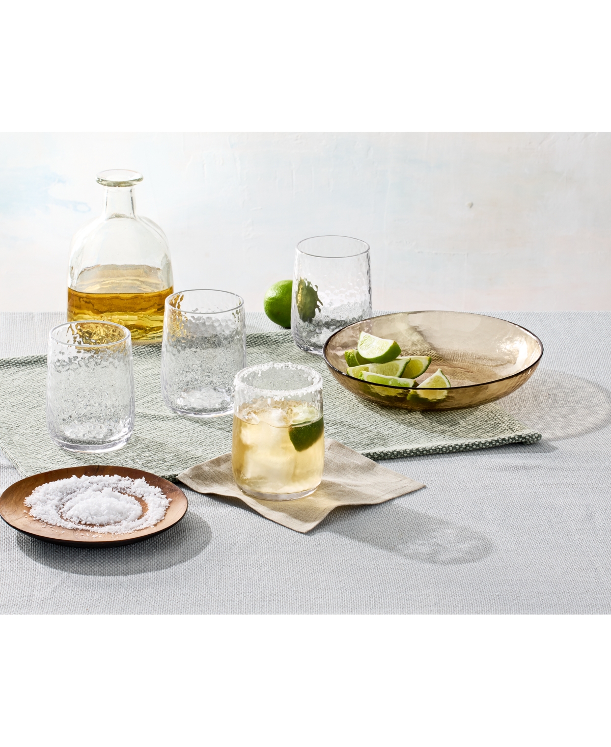 Oake Textured Double Old-fashioned Glasses, Set Of 4, Exclusively At Macy's In Clear