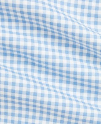 Baby Boys Cotton Gingham Footed Coverall