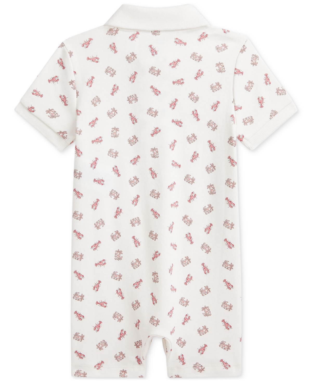 Polo Ralph Lauren Baby Printed Cotton Shortall In Multi