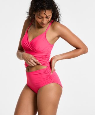 Women's Surplice Underwire Tankini Top