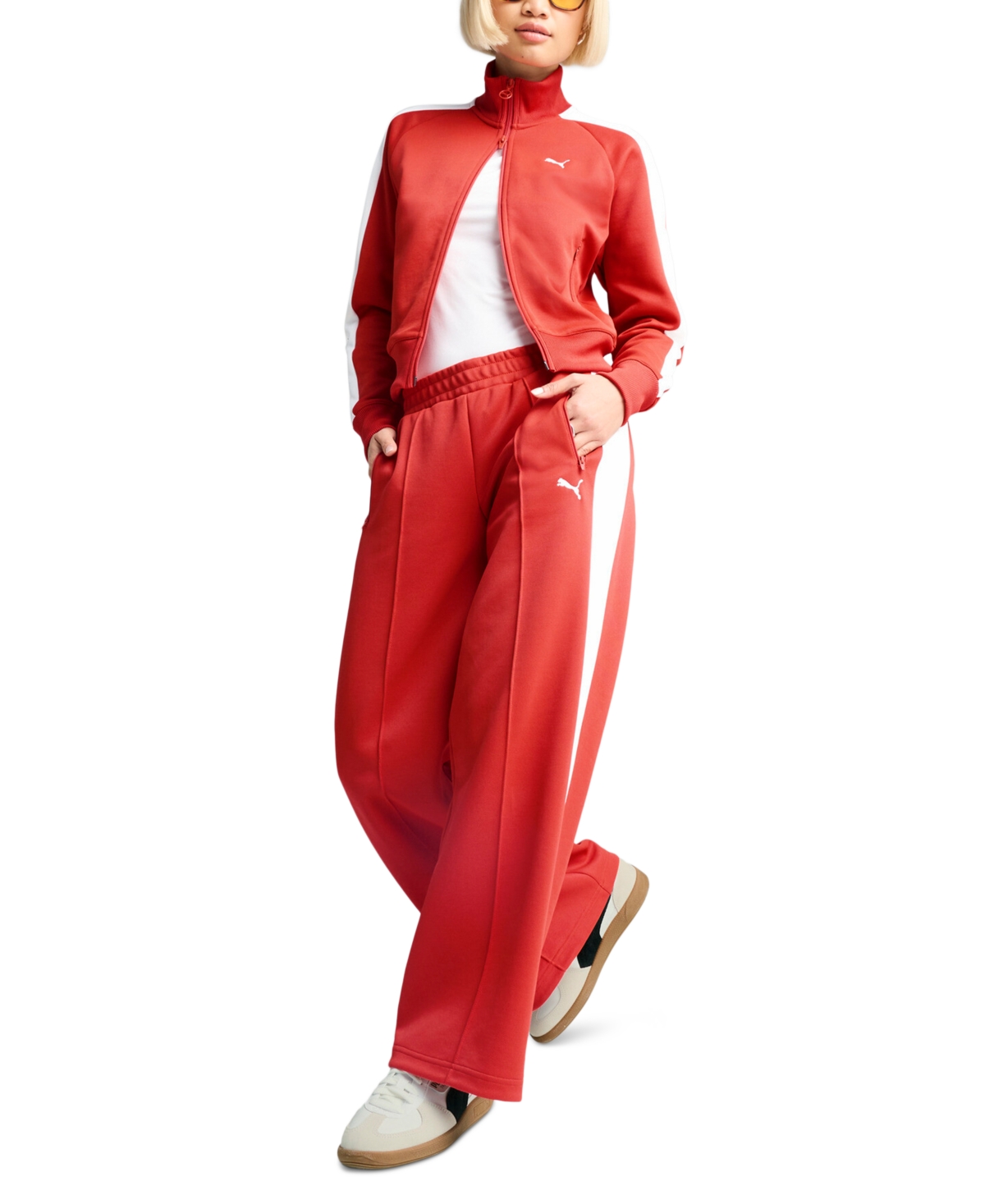 PUMA WOMEN'S T7 ALWAYS ON LONG-SLEEVE SHORT TRACK JACKET 