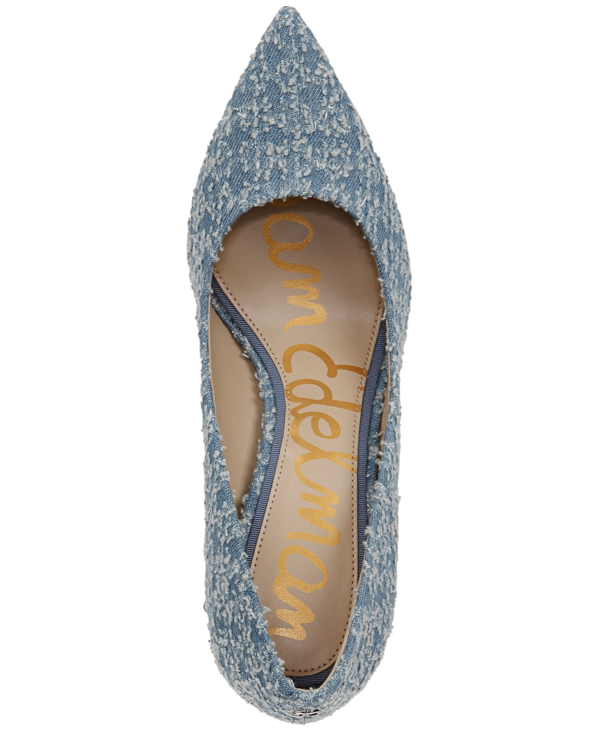 Sam Edelman Hazel Pointed Toe Pump In Montrose Blue
