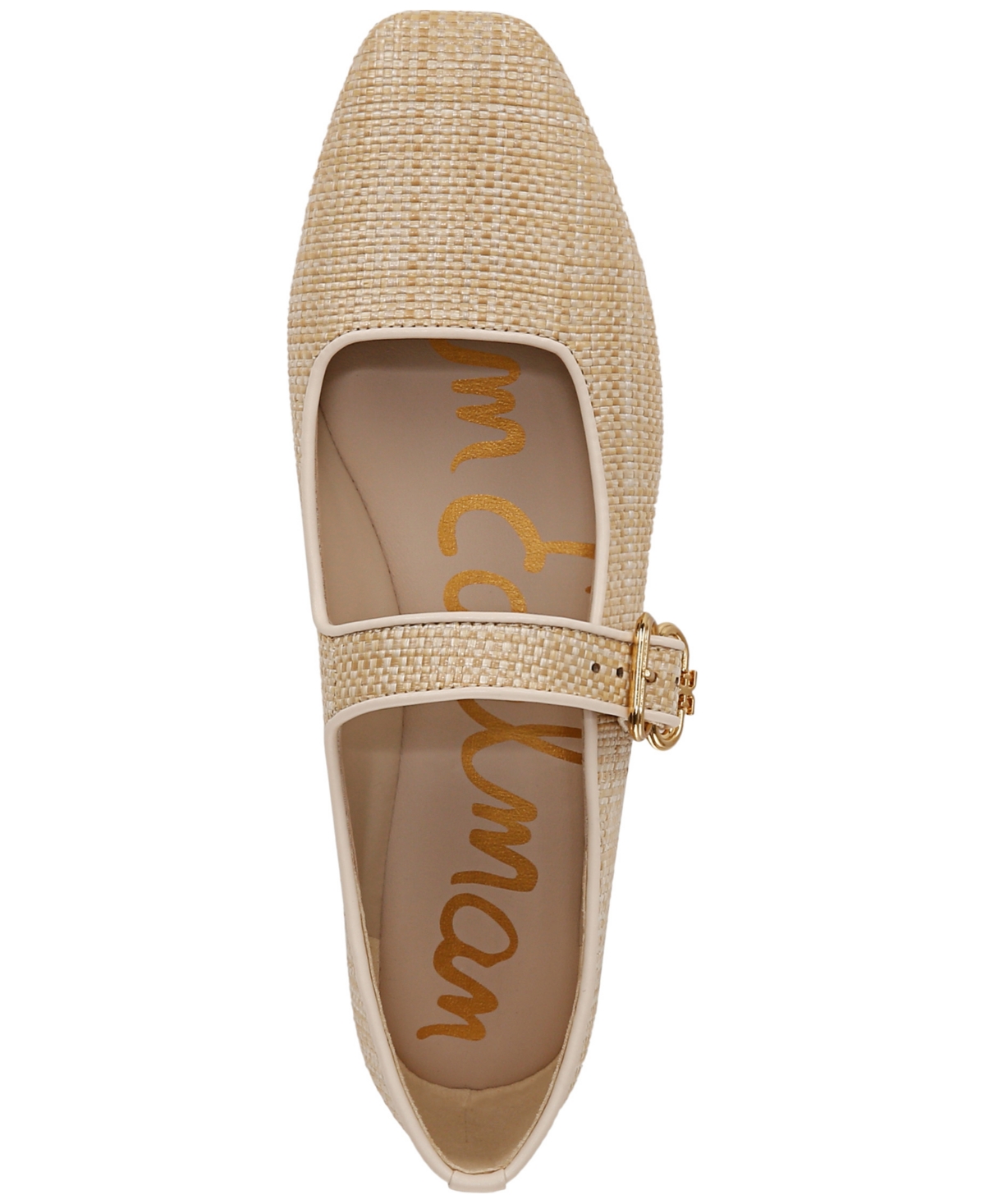 Sam Edelman Michaela Ballet Flats Bleached Beechwood In Bleached Beechwood,ecru Sand
