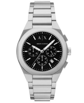 A|X Armani Exchange Men's Quartz Chronograph Silver Stainless