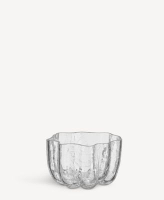 3.8" Crackle Crystal Glass Votive Bowl