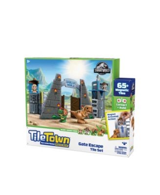 Jurassic World Dino Escape Magnetic Tiles Playset, 69 Piece