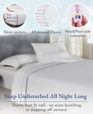 Soft Cotton Sheet Set - 400 Thread Count 100% Cotton Sateen