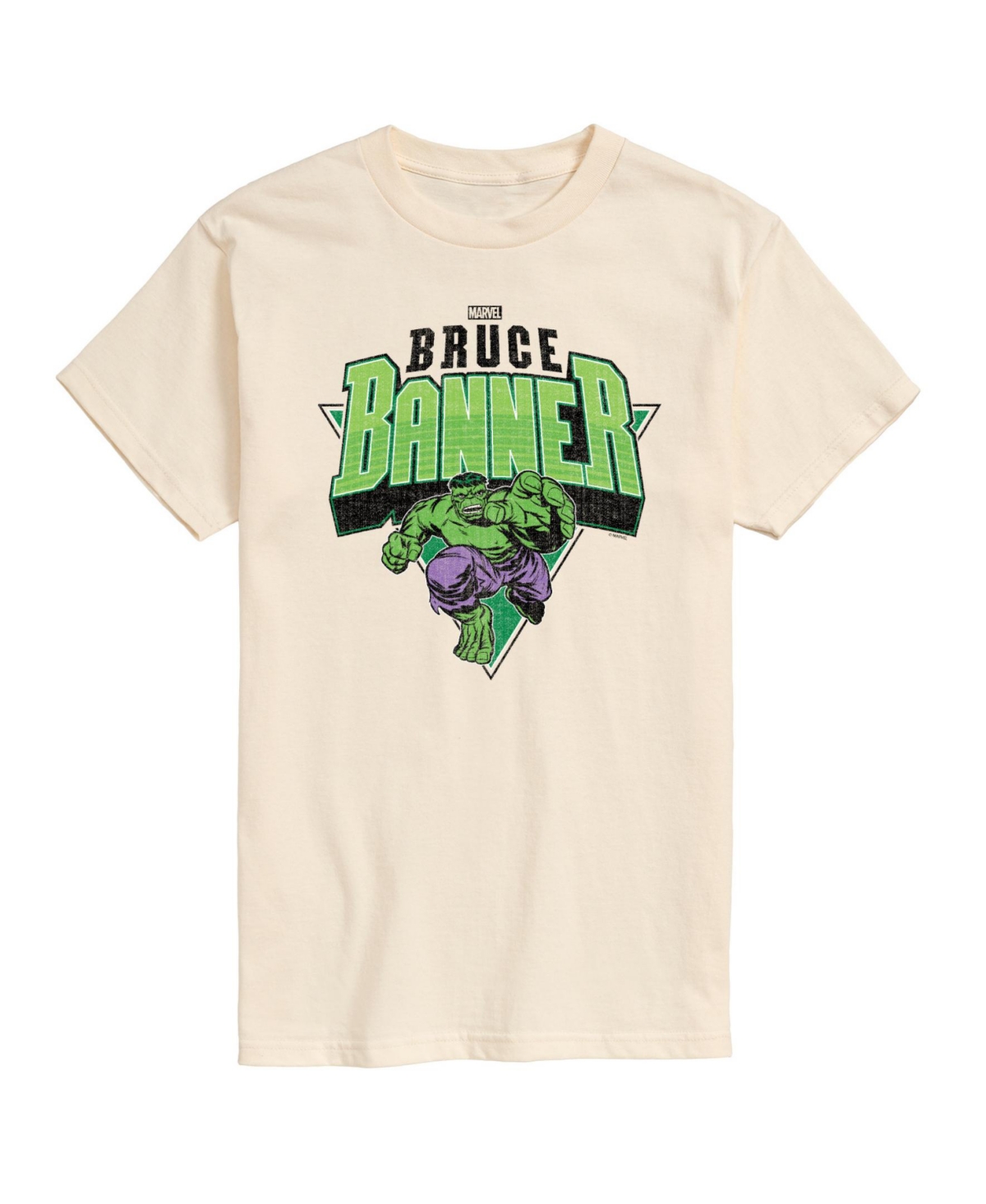 Airwaves Men's Hulk Bruce Banner Short Sleeve T-shirt In Neutral