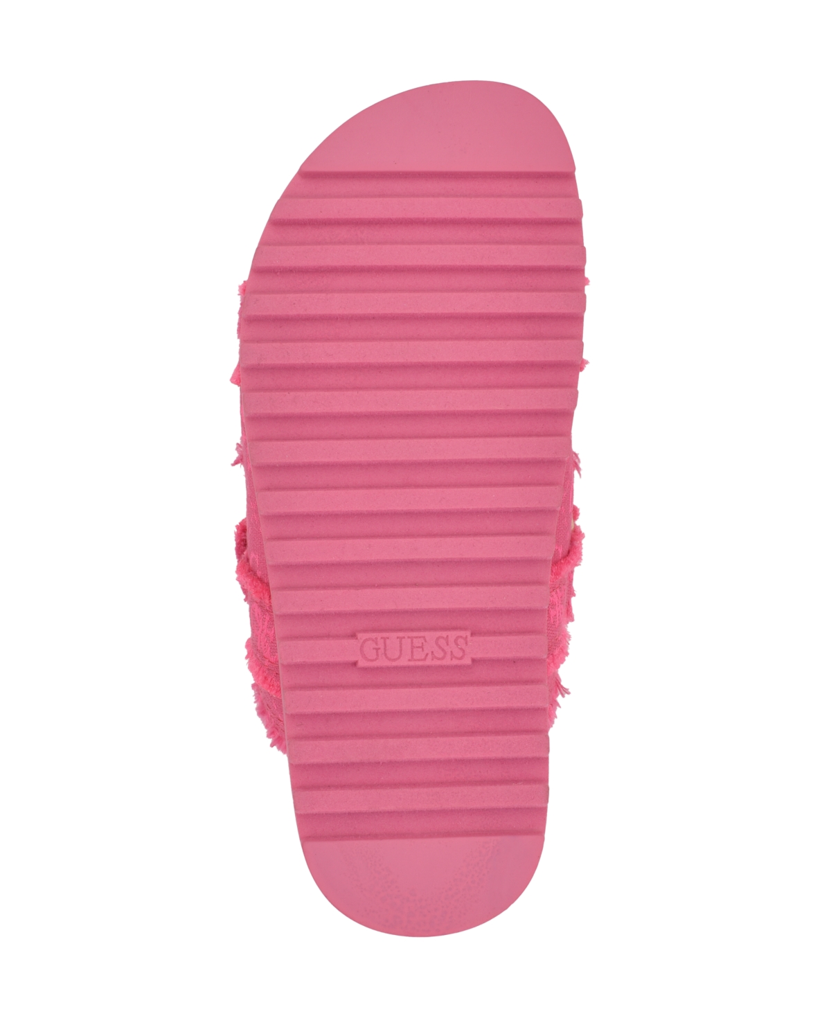 Guess Women's Fabulon Two Strap Sporty Footbed Sandals In Pink Fray Logo