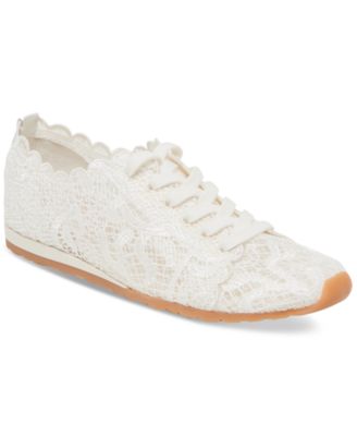 Dolce Vita - Women's Dayana Lace Floral Lace-Up Sneakers