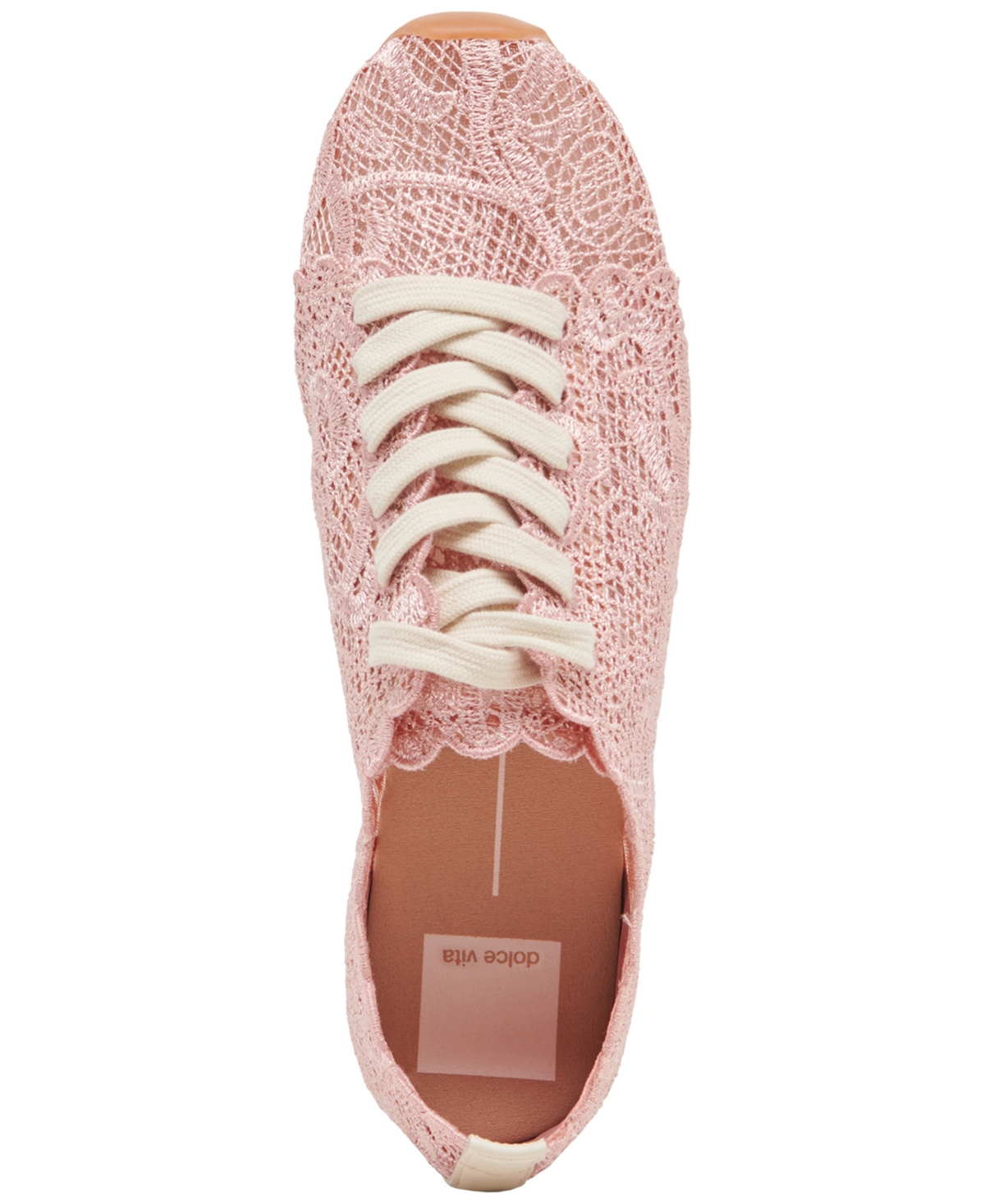 Dolce Vita Women's Dayana Lace Floral Lace-up Sneakers In Rose Lace