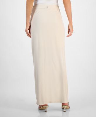 Women's Aimee Embellished Side-Drape Maxi Skirt
