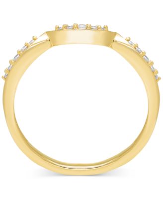 Diamond Twist Shank Bridal Set (5/8 ct. t.w.) in 14k Two-Tone Gold