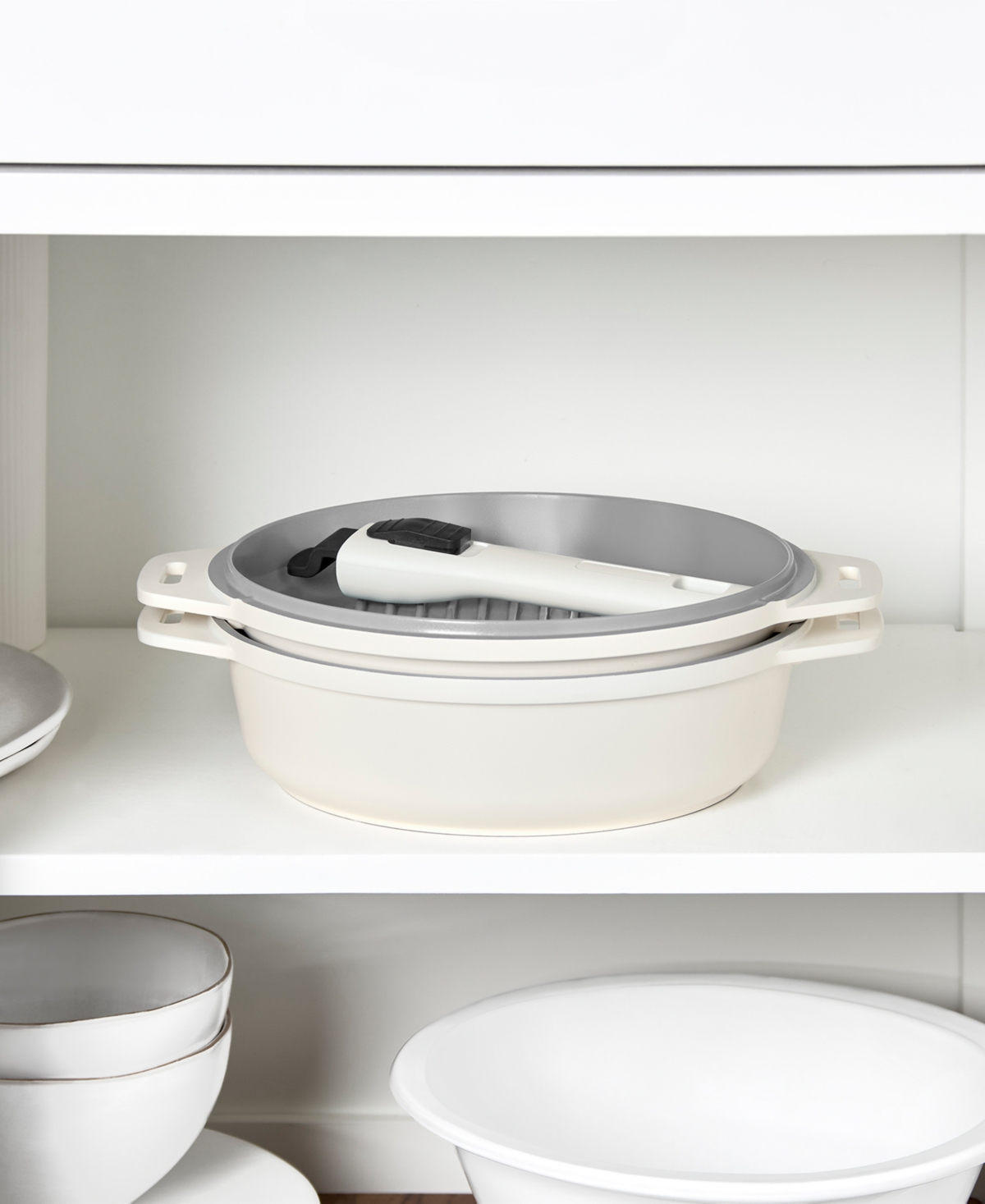 DASH SMARTSTORE 5-IN-1 MULTIPURPOSE NESTING COOKWARE SET 