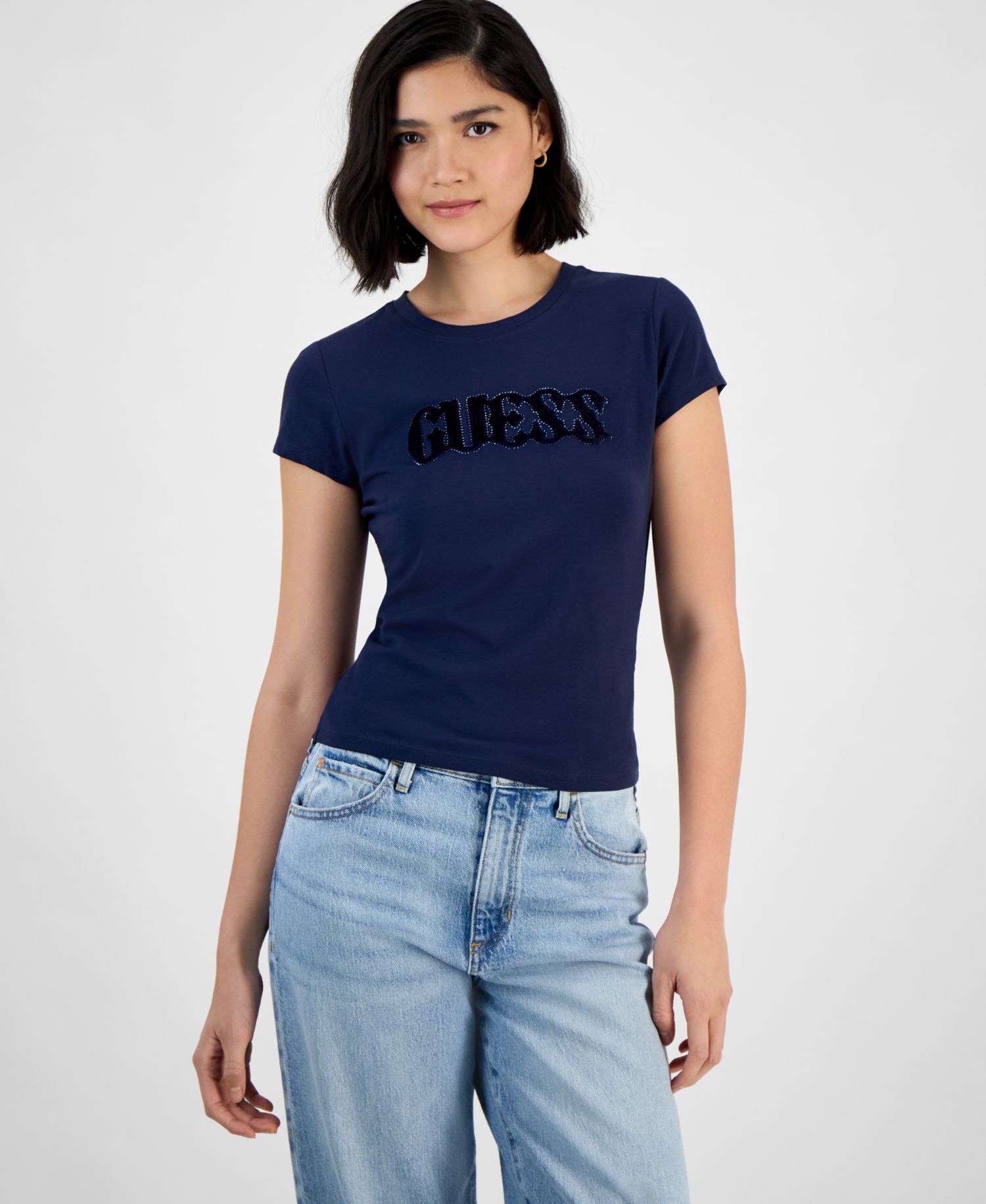 Women's Short Sleeve Bubble-Logo Crew Neck Tee