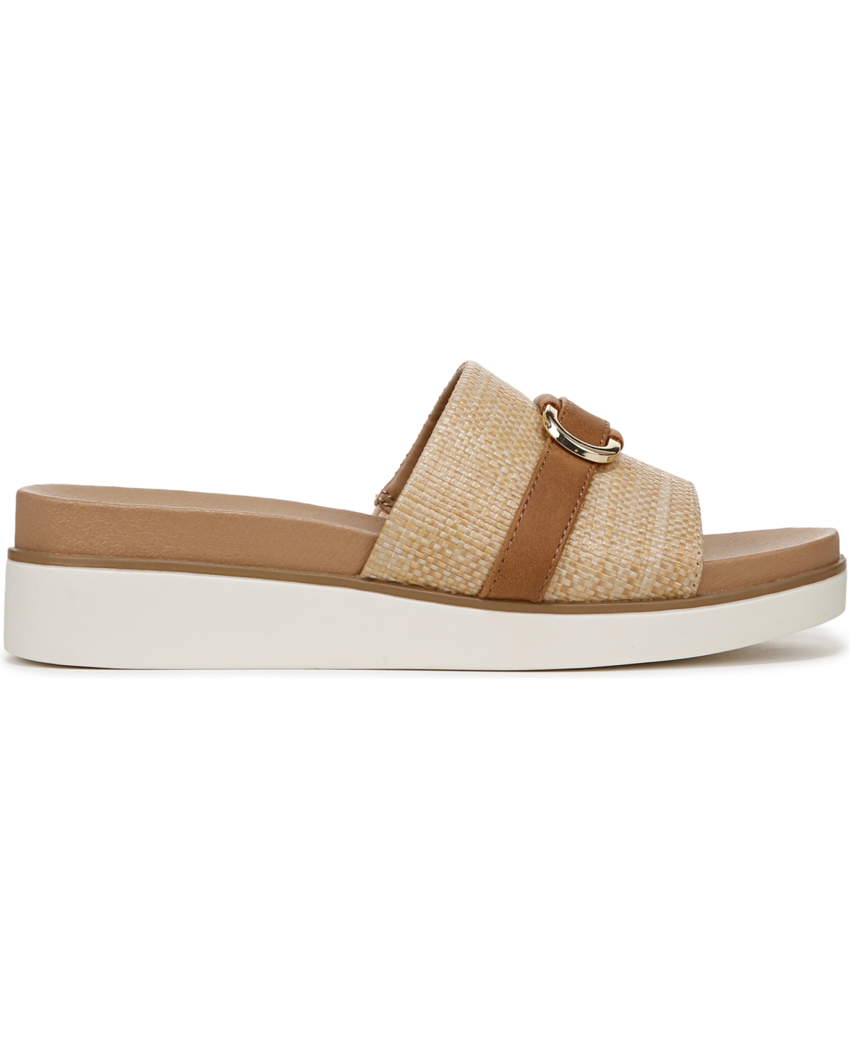 LIFESTRIDE WOMEN'S GENEVIEVE SQUARE OPEN TOE SLIDE PLATFORM SANDALS 