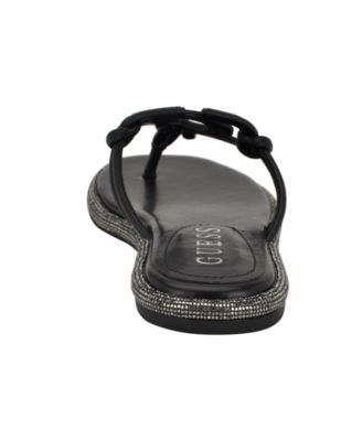 Women's Saima G Cutout Rhinestone Flat Sandals