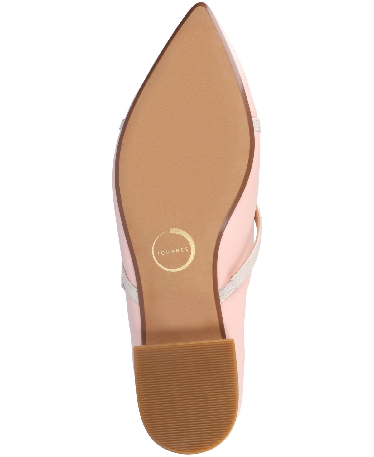 Shop Journee Collection Women's Camby Crisscross Strap Pointed Toe Flats In Pink