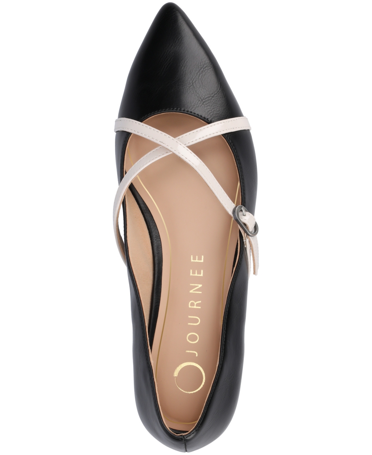 Journee Collection Camby Pointed Toe Flat In Black