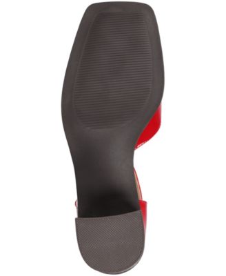 Women's Evangeline Block Heel Square Toe Pumps