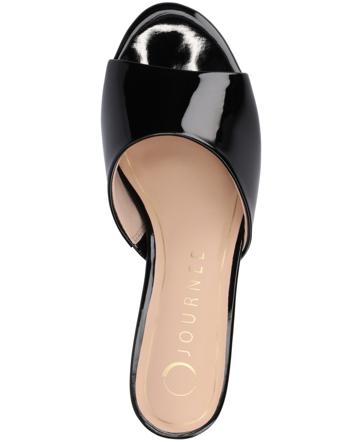 Shop Journee Collection Women's Jeylah Kitten Heel Dress Sandals In Patent,black