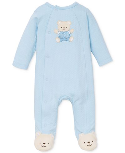 Little Me Cute Blue Bear Coverall Baby Boys Newborn Shop Kids