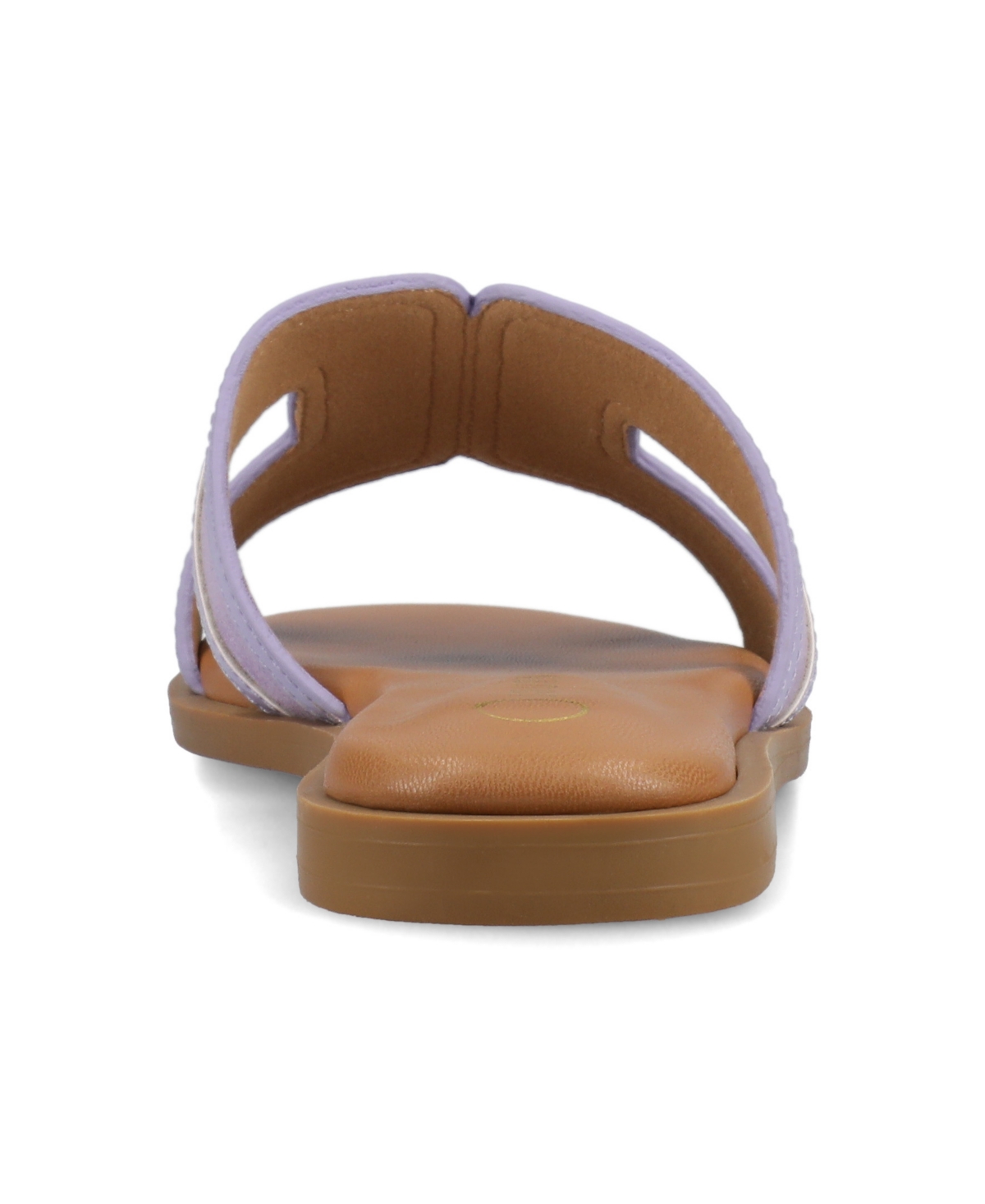Shop Journee Collection Women's Primah Slide Flat Sandals In Lilac