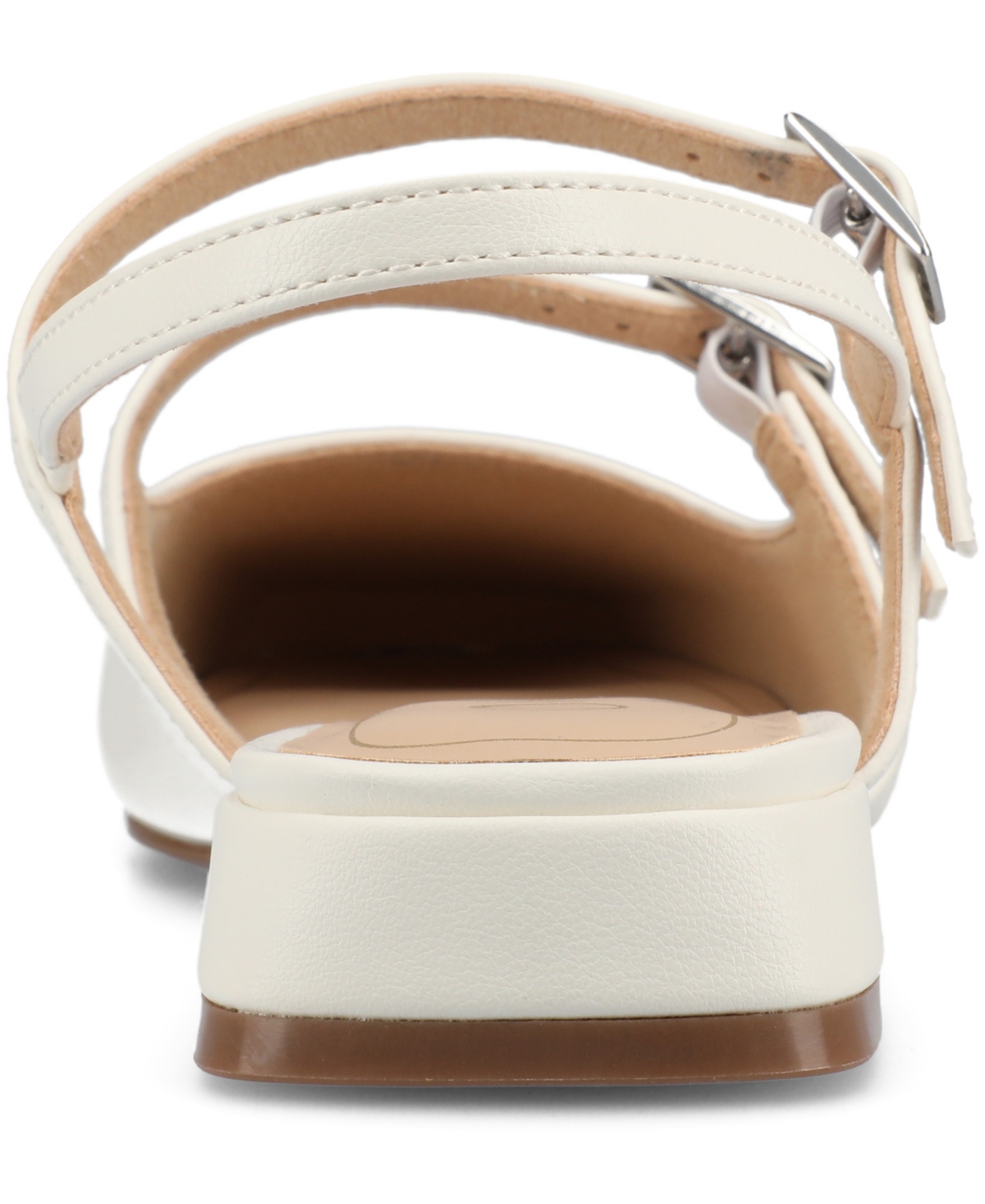 Shop Journee Collection Women's Gretchenn Multi Strap Square Toe Mary Jane Flats In White