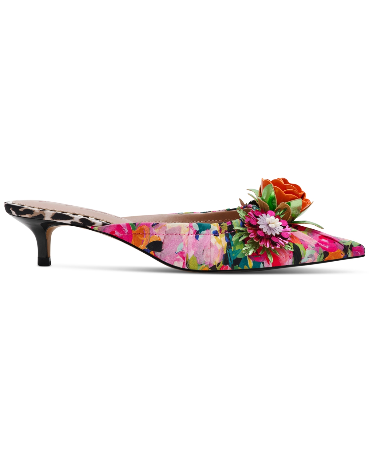 BETSEY JOHNSON WOMEN'S ABIGAYL FLORAL DRESS MULES 